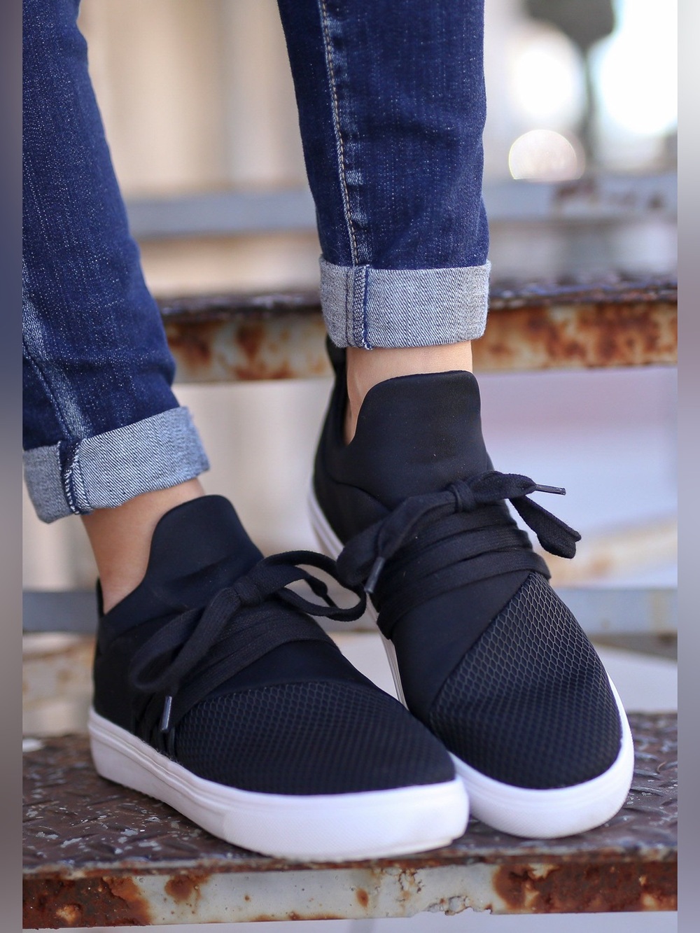 Women's Steve Madden Lancer Slip-On Sneakers in Black. Size 10